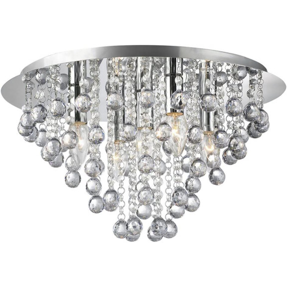 Kryształowa Lampa Sufitowa Plafon APP514-5C Cristal