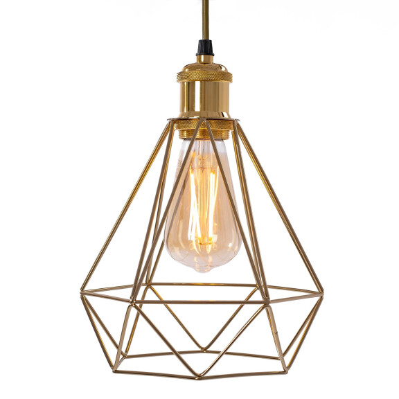 LAMPA WISZĄCA DIAMENT  392197 Jasno Złota