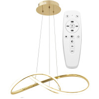 Lampa Sufitowa Wisząca Ring Nowoczesna LED + Pilot APP394-CP Złota