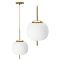 Lampa Sufitowa Wisząca Szklana Kula APP669-1CP Złota