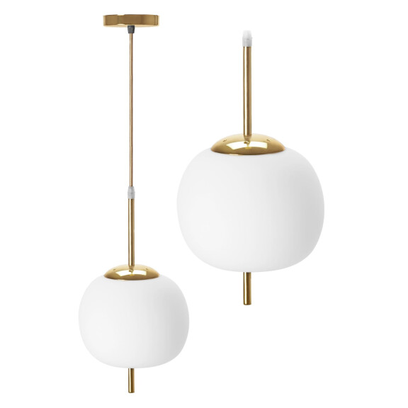 Lampa Sufitowa Wisząca Szklana Kula APP669-1CP Złota