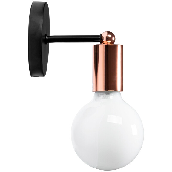 Lampa Kinkiet Ścienny Metalowy 392205 Różowe Złoto