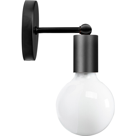 Lampa Kinkiet Ścienny Metalowy 392205 Czarny Mat