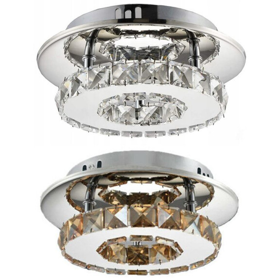 Lampa Sufitowa Kryształowa Plafon Glamour 8W APP407-C APP408-C