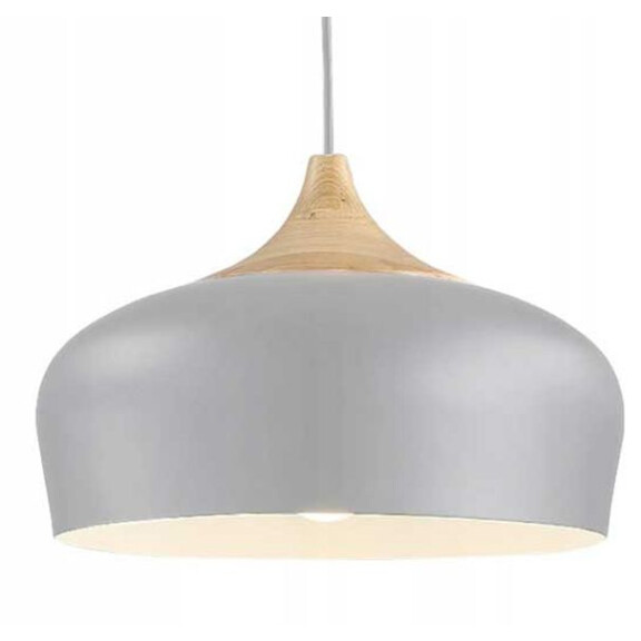 Lampa sufitowa wisząca pojedyncza Bari Szara