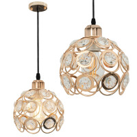 Lampa Wisząca Sufitowa Kryształowaa App208-1c Złota