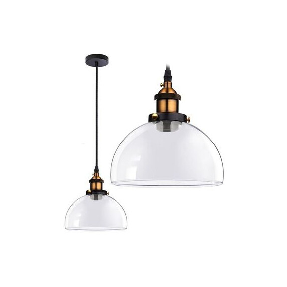 Lampa sufitowa wisząca szklana Verto C