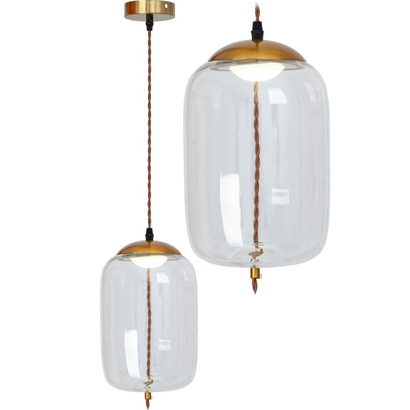 Lampa LED Sufitowa Wisząca Szklana APP444-CP