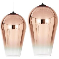 Lampa wisząca szklana Lustrzana APP324-1CP Różowe Złoto