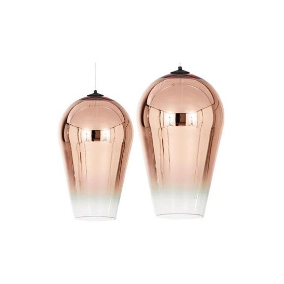 Lampa wisząca szklana Lustrzana APP324-1CP Różowe Złoto