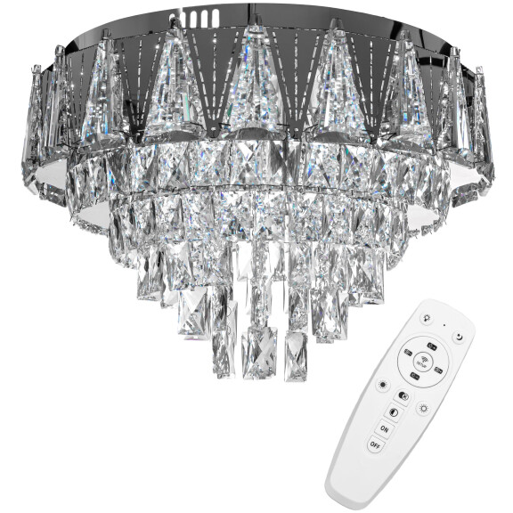 Kryształowa Lampa Sufitowa Plafon LED APP776-1C