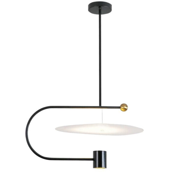 Lampa Sufitowa LED APP589-1CP Czarna