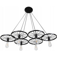 Lampa Sufitowa Wisząca App215-6cp Koło Industrial