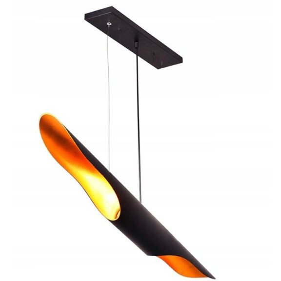 Lampa Sufitowa APP298-1CP Tuba  60cm Czarna