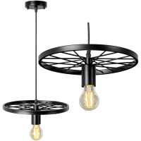 Lampa Sufitowa Wisząca Retro Koło Loft APP212-1CP