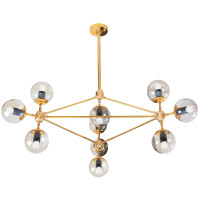 Lampa Sufitowa Wisząca Industrial App266-10c Złota