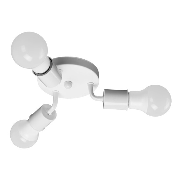 Lampa Sufitowa Potrójna Plafon Metalowa APP702-3C Biała