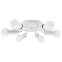 Lampa Sufitowa Plafon 6-Ramienna Metalowa APP710-6C Biała