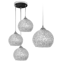 Lampa Sufitowa Wisząca Potrójna Metalowa app634-3cpr CHROM