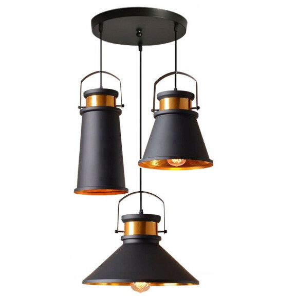 Lampa sufitowa ASTI ABC Czarna