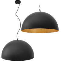 Lampa Sufitowa Wisząca Misa Metalowa 60cm APP380-1CP Czarna