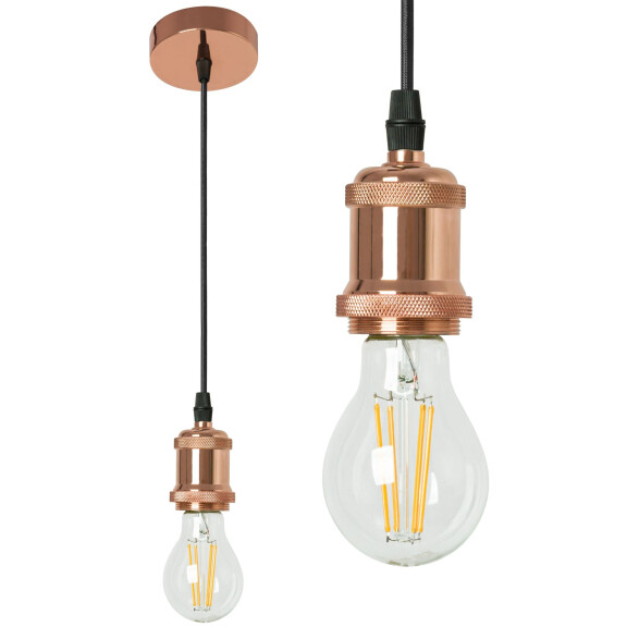 Lampa sufitowa wisząca LUMO APP006-1CP Różowe Złoto