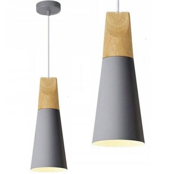 Lampa sufitowa SCANDI B APP059-1CP Szara