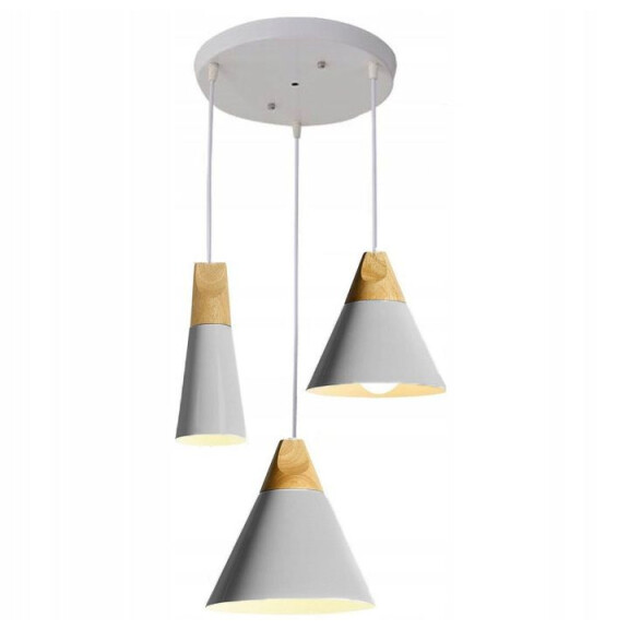 Lampa sufitowa SCANDI SET CPR Szara