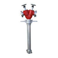 Stojak hydrantowy DN80 podwójny B/BB (2x75) z zaworami