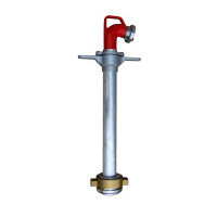 Stojak hydrantowy DN100 pojedynczy A/B (1x75), przyłącze DN100, rura DN80