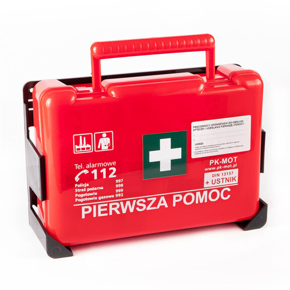 Apteczka przemysłowa BDw Standard DIN 13164 kolor czerwony