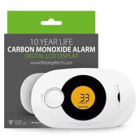 Czujnik tlenku węgla (czadu) FIREANGEL FA3322-INT z LCD, 10 lat