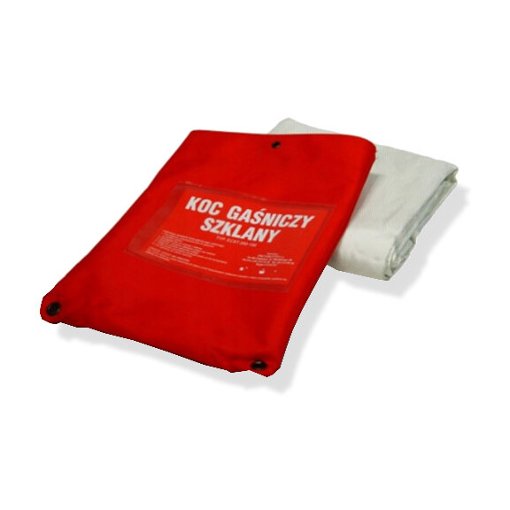 Koc gaśniczy szklany domowy 1x1 m, ECST 100