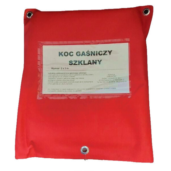 Koc gaśniczy szklany 3x2 m, ECST 100