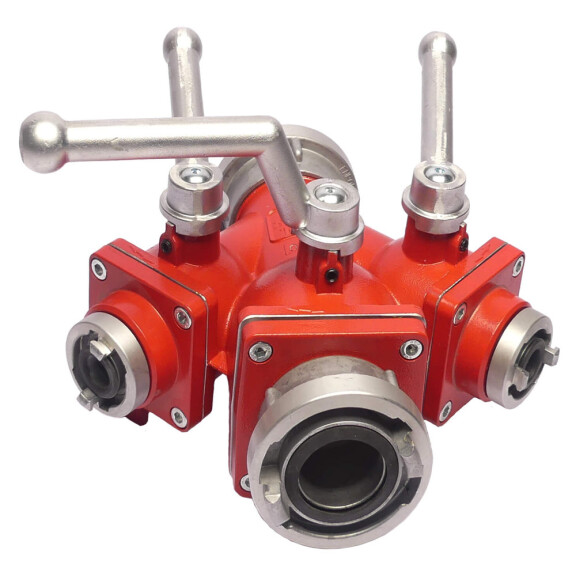 Rozdzielacz kulowy potrójny 52/25-52-25 (C/DCD) do lasów