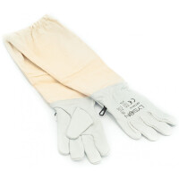 Rękawice pszczelarskie skórzane