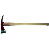 Topór strażacki ciężki trzonek drewniany, obuch czerwony, długość 90cm, DIN 14900