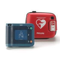 Defibrylator AED Philips FRx z baterią i elektrodami, w torbie standard
