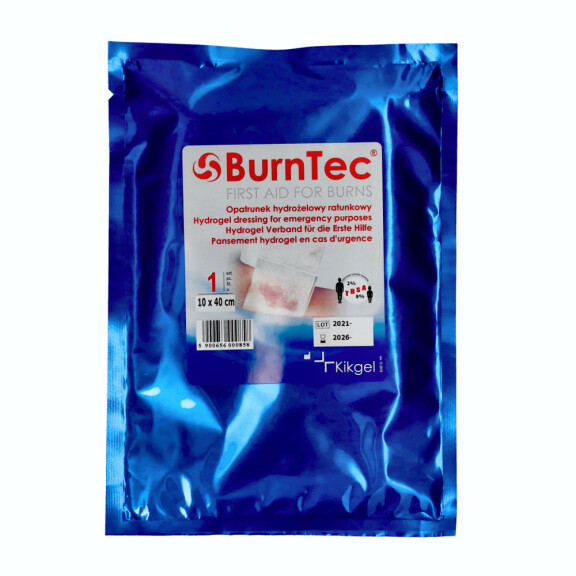 Opatrunek hydrożelowy BurnTec, sterylny, 10x40 cm