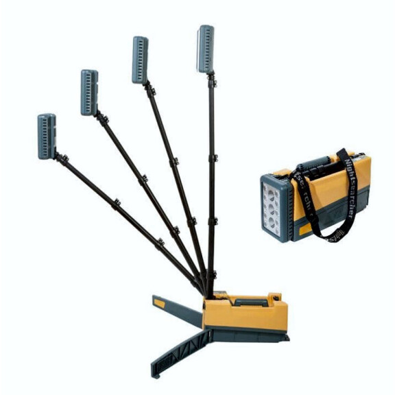 Akumulatorowy maszt oświetleniowy NightSearcher SOLARIS PRO X Li-Ion 16.000 lumenów 36,4 Ah