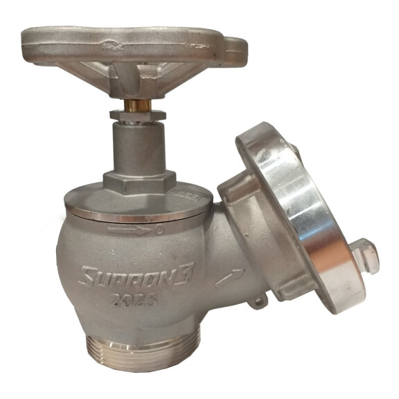 Zawór hydrantowy 52 aluminiowy, typ ZH-52 z nasadą AL, CNBOP i znak B