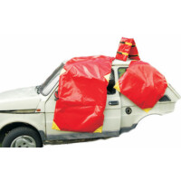 Zestaw osłon na ostre krawędzie, płachty ochronne na szybę i obcięte słupki, torba