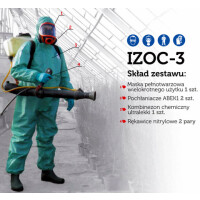 IZOC-3 Ultra+, Indywidualny Zestaw Ochrony Chemicznej, kombinezon do zwalczania Barszczu Sosnowskiego