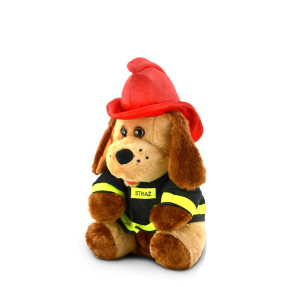 Maskotka strażacka Pies ratownik 40 cm