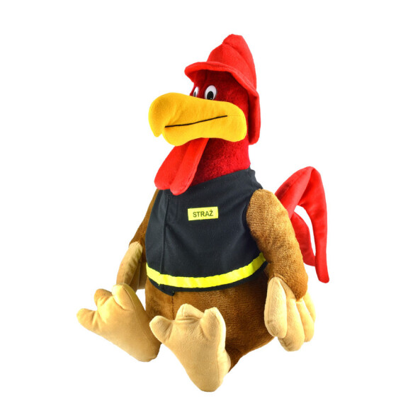Maskotka strażacka Kogut Kur 55 cm