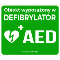 Oznakowanie AED - Obiekt wyposażony