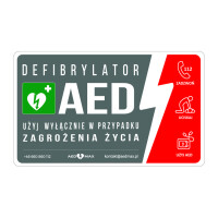 Oznakowanie AED - Gablota