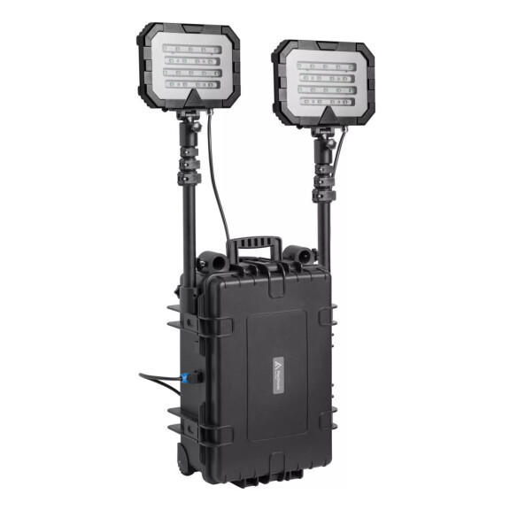 Akumulatorowy maszt oświetleniowy Monster Light TWIN 50 Ah 36000 lm