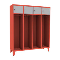 Szafa ubraniowa STRN400/4b na nogach, poczwórna