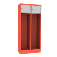 Szafa ubraniowa STR400/2b na cokole, podwójna